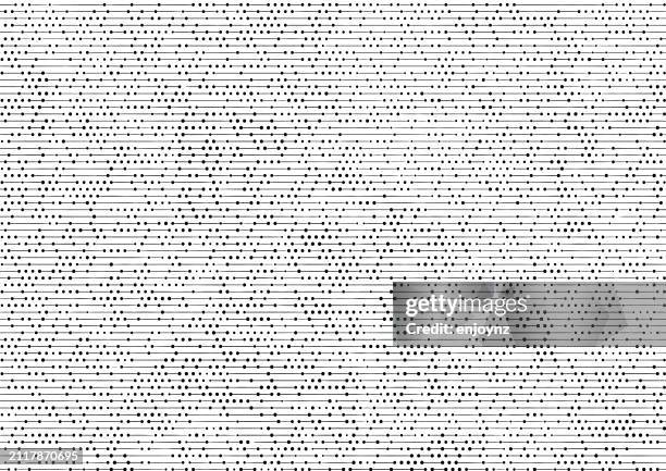 black lines and dots pattern - dna pattern stock illustrations