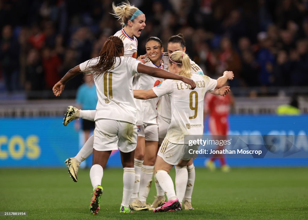 Olympique Lyon v SL Benfica - UEFA Women's Champions League 2023/24 Quarter Final Leg Two