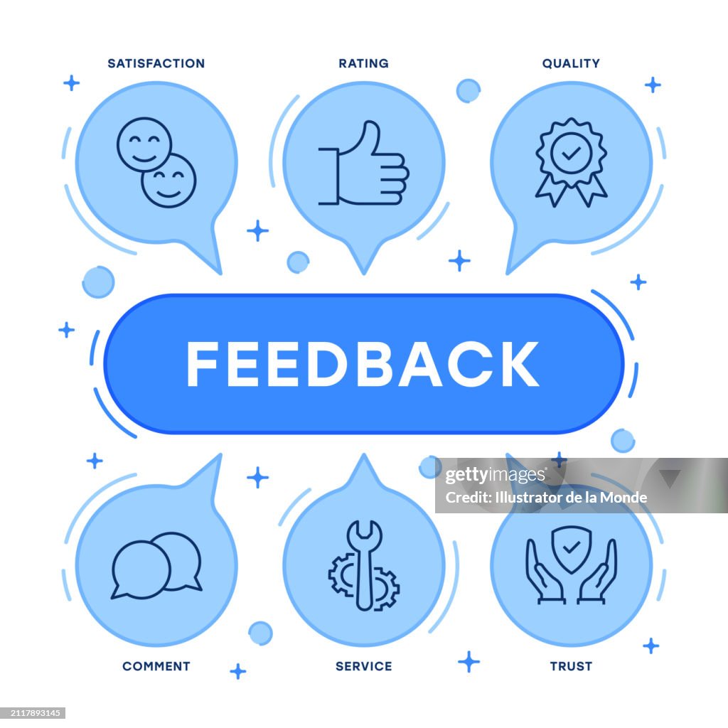 Feedback Infographic Design High-Res Vector Graphic - Getty Images