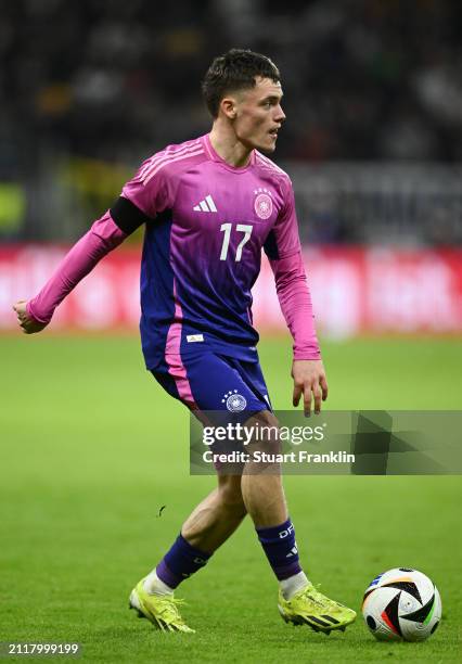 Florian Wirtz of Germany in action during the international friendly match between Germany and The Netherlands at Deutsche Bank Park on March 26,...