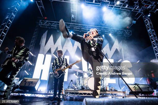 Pelle Almqvist of The Hives performs at O2 Academy Leeds on March 27, 2024 in Leeds, England.