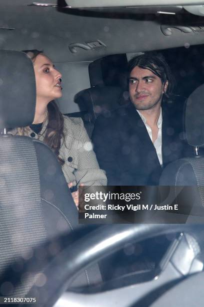 Bigi Jackson seen leaving Prince Edward Theatre after attending the opening night of "MJ: The Musical"on March 27, 2024 in London, England.