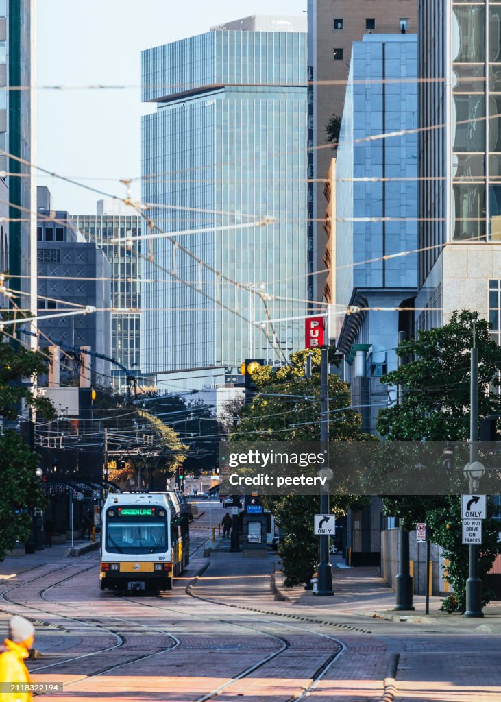Dallas Train Rails Dallas Texas Light Rail Train High-Res Stock Photo - Getty Images
