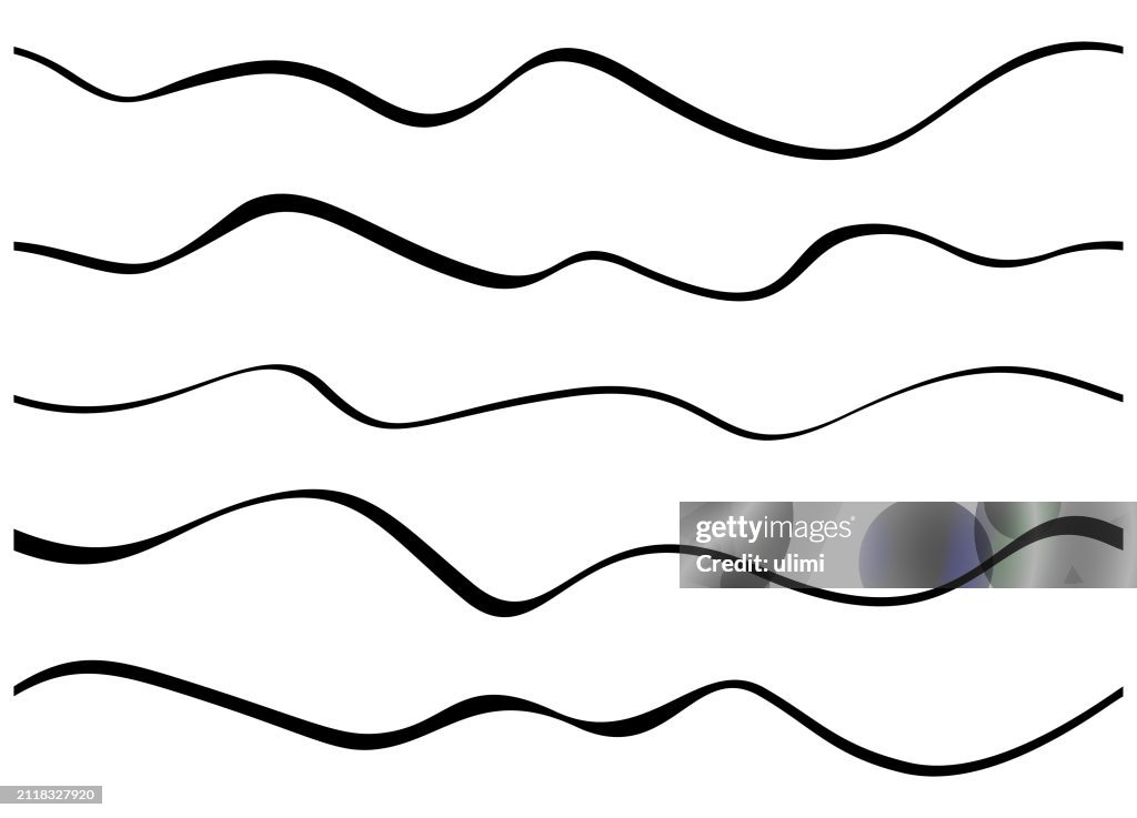 Abstract wavy lines