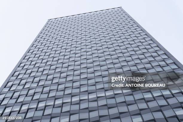 To-Lyon Tower designed by architect Dominique Perrault, a building combining various functions at the heart of the Part-Dieu multimodal transport hub...