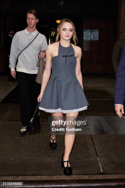 Joey King is seen in the East Village on March 27, 2024 in New York City.