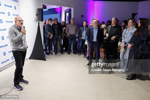 President and Chief Content Officer of SiriusXM, Scott Greenstein, speaks for SiriusXM's Nashville Studios grand opening at SiriusXM Studios on March...
