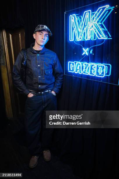 Lewys Ball attends Michael Kors X Dazed Party In London To Celebrate The Launch Of The 'Colby' Bag on March 27, 2024 in London, England.