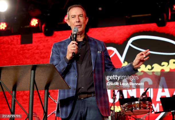 Brad Gluckstein, Founder of The Conga Room, speaks onstage during The Conga Room 25-Year Closing Celebration at The Conga Room on March 27, 2024 in...