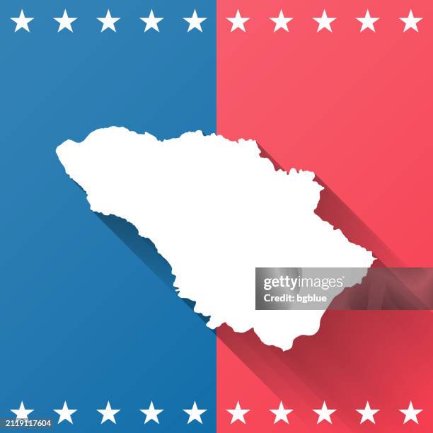 howard county, maryland. map on blue and red background - howard county maryland stock illustrations