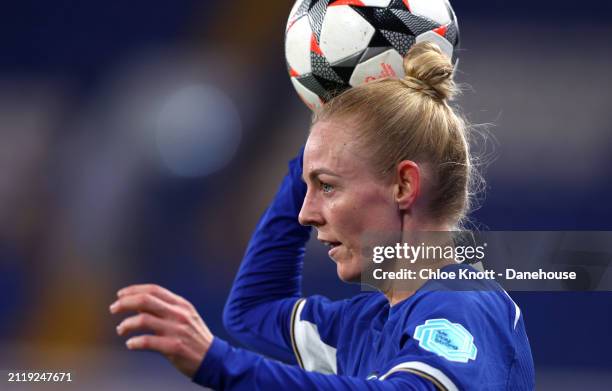 Sophie Ingle of Chelsea in action during the UEFA Women's Champions League 2023/24 Quarter Final Leg Two match between Chelsea FC Women and AFC Ajax...