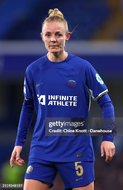 Sophie Ingle of Chelsea in action during the UEFA Women's Champions League 2023/24 Quarter Final Leg Two match between Chelsea FC Women and AFC Ajax...