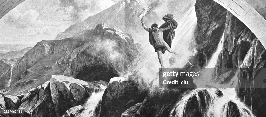 Prometheus delivering the light