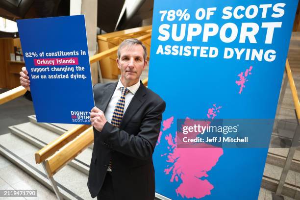 Scottish Liberal Democrat MSP Liam McArthur poses for photographs and gives interviews as he has today published his Assisted Dying for Terminally...