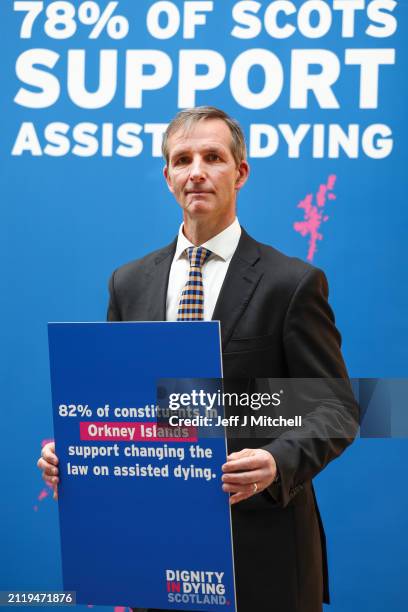 Scottish Liberal Democrat MSP Liam McArthur poses for photographs and gives interviews as he has today published his Assisted Dying for Terminally...