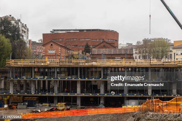 General view of the building site of the "New Policlinico" general hospital on March 28, 2024 in Milan, Italy. Expected to be inaugurated by the end...