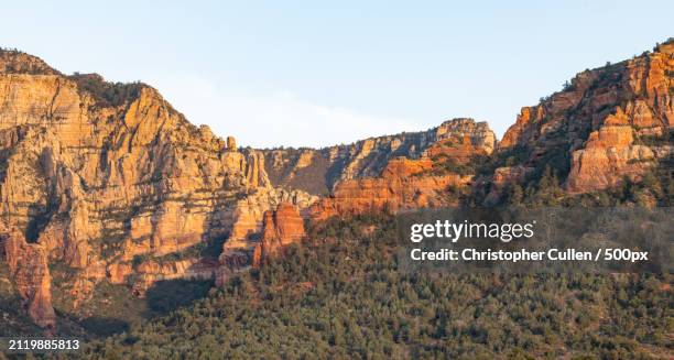 scenic view of rocky mountains against sky,sedona,arizona,united states,usa - sightseeing in sedona stock pictures, royalty-free photos & images