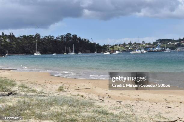 scenic view of beach against sky - there something about miriam stock pictures, royalty-free photos & images