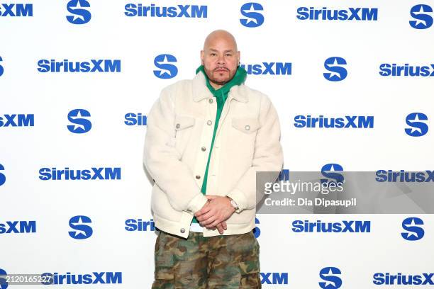 Fat Joe visits SiriusXM Studios on March 28, 2024 in New York City.