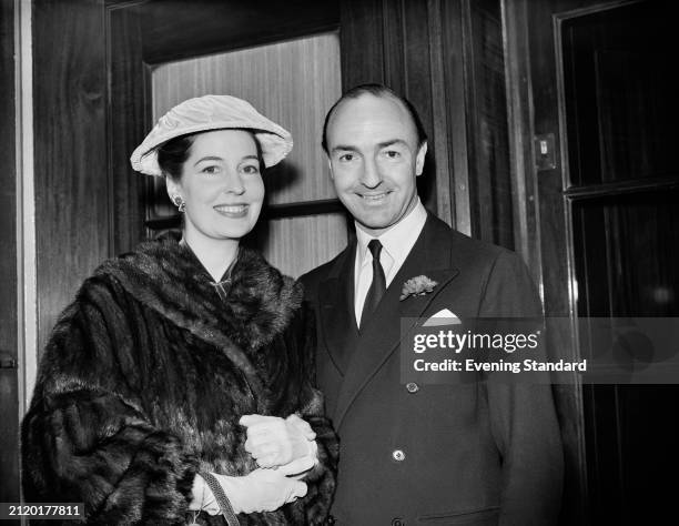 Actress Valerie Hobson and her husband John Profumo , January 4th 1956.