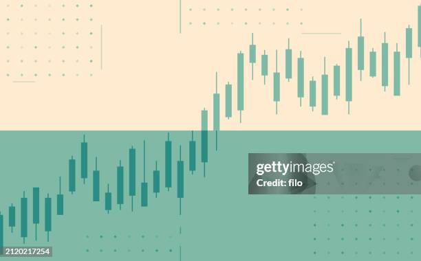 stock commodity value increase rally chart upwards concept - beige background stock illustrations