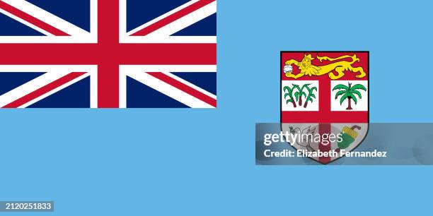 flag of fiji - fiji flag stock pictures, royalty-free photos & images