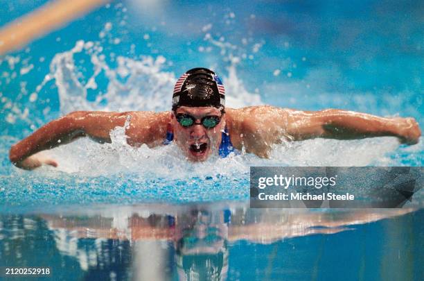 Tom Malchow from the United States swimming in the Men's 200 metre Butterfly competition on 19th September 2000 during the XXVI Olympic Summer Games...