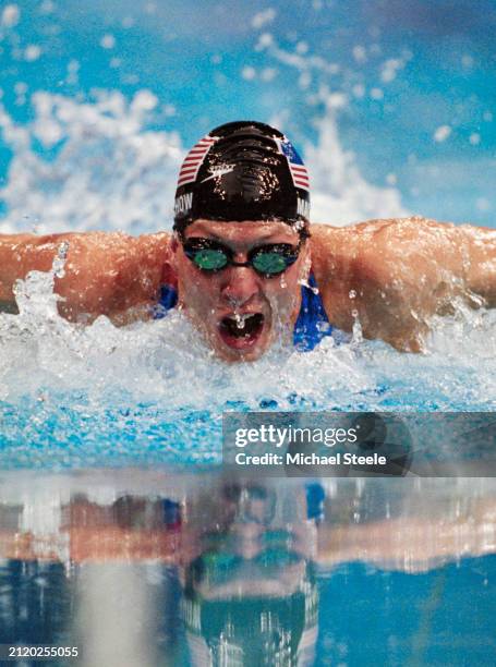 Tom Malchow from the United States swimming in the Men's 200 metre Butterfly competition on 19th September 2000 during the XXVI Olympic Summer Games...