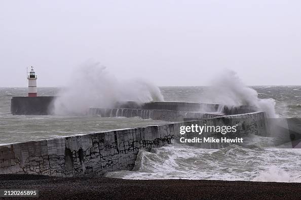 Storm Nelson Hits The South Coast Of England