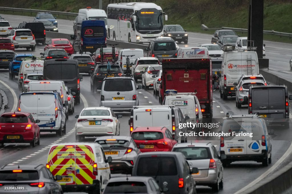 Motorists Face Delays As Brits Hit The Road For Bank Holiday Getaway
