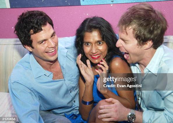 Actors Mark Ruffalo, Sam Rockwell and producer Tanya Selvaratnam ...