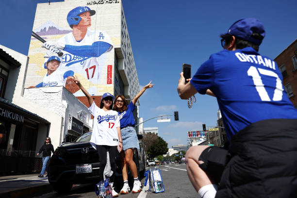 CA: Mural Of Star Pitcher Shohei Ohtani Emerges In Little Toyko Neighborhood Of L.A.