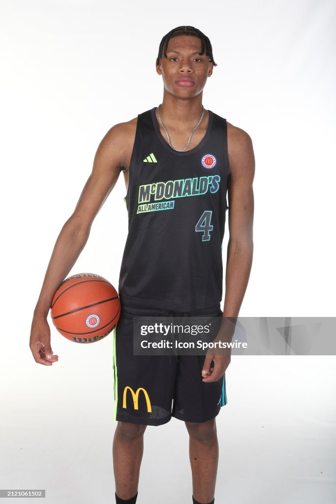 McDonalds High School All American forward Ace Bailey poses for a