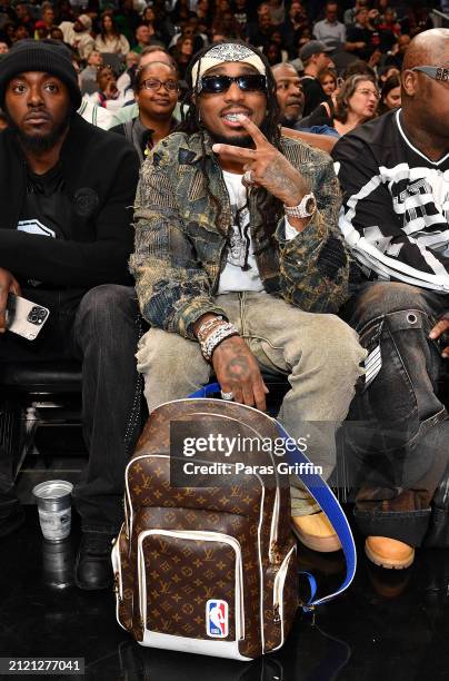 Celebrities Attend Boston Celtics v Atlanta Hawks, News Photo