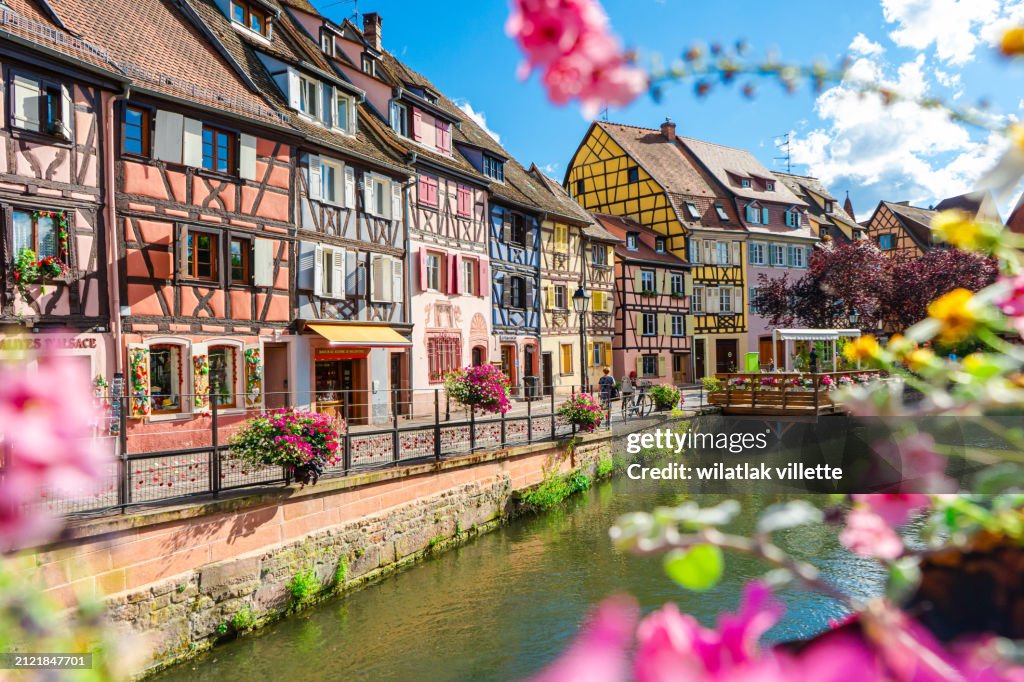 Picturesque view of Petite Venise, Colmar, Alsace