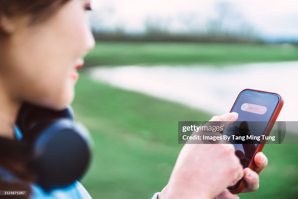 Digital Detox: Young Woman Unplugging for Wellness