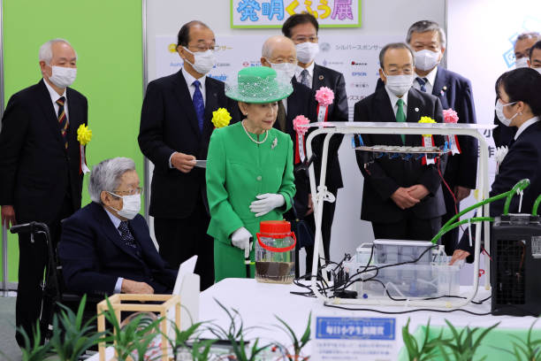 JPN: Prince And Princess Hitachi Attend Youth Invention Contest Award Ceremony