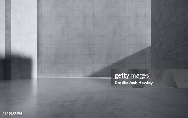 empty concrete background - parete di cemento foto e immagini stock