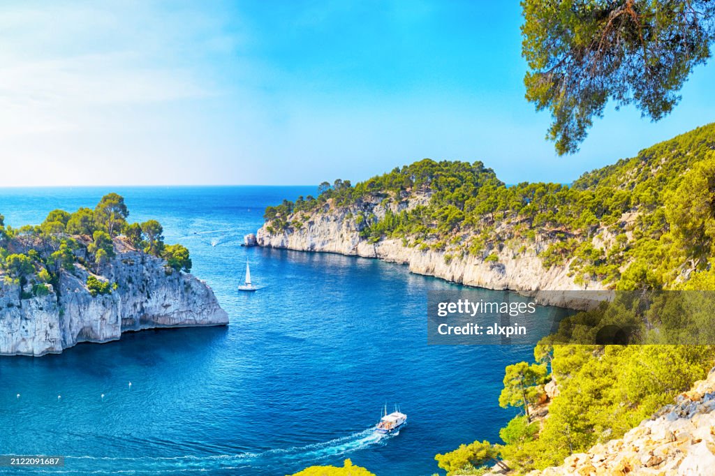 Calanques of Marseille in France
