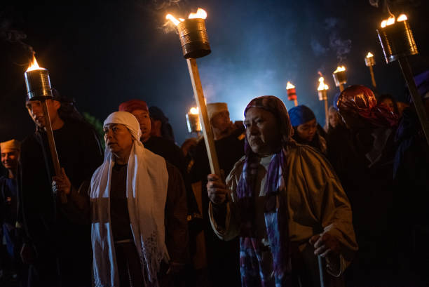 MEX: Catholics Hold Traditional Via Crucis of Ixhuacan de los Reyes