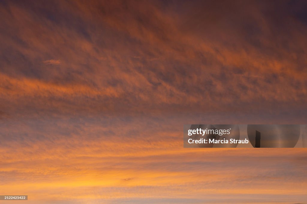 Layers of Vibrant Colors and Light at Sunset