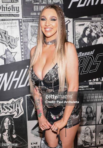 Kendra Sunderland attends the 6th Annual Pornhub Awards at Whisky a Go Go on March 28, 2024 in West Hollywood, California.