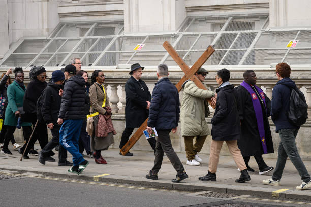 GBR: The Passion of Jesus In Trafalgar Square