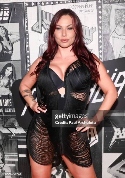 Aidra Fox attends the 6th Annual Pornhub Awards at Whisky a Go Go on March 28, 2024 in West Hollywood, California.