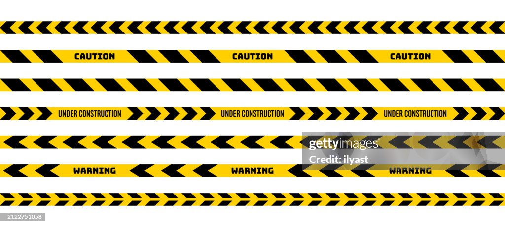 Warning Barricade Tape Design