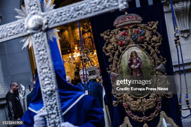 Several people walk out to the procession of the Christ of Medinaceli, on 29 March, 2024 in Madrid, Spain. This Good Friday procession is organized...