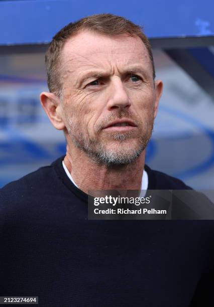 Gary Rowett interim manager of Birmingham City during the Sky Bet Championship match between Queens Park Rangers and Birmingham City at Loftus Road...