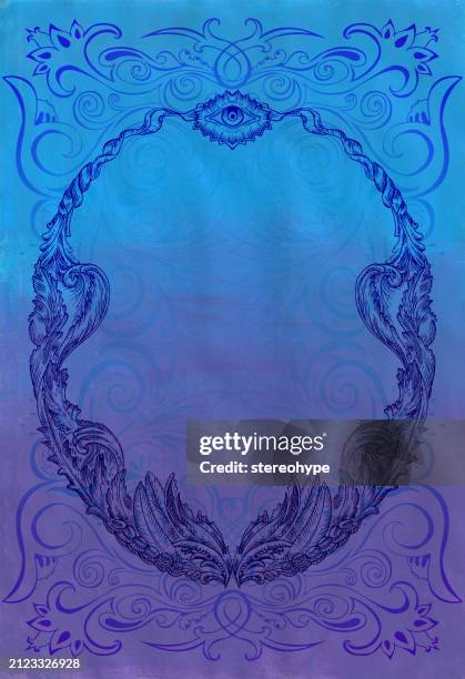 violet frame - aztec stock illustrations