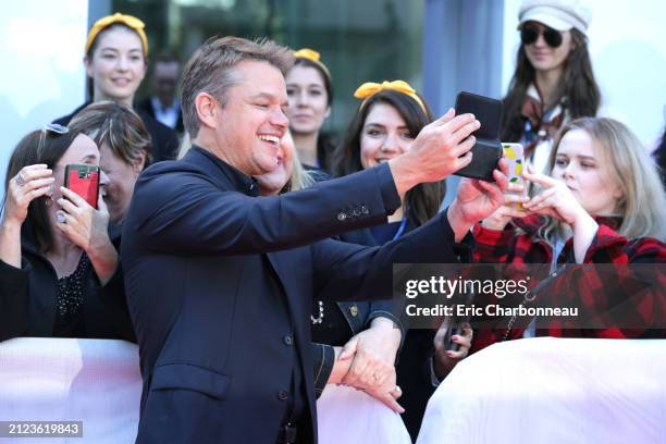 Matt Damon seen at Twentieth Century Fox FORD V FERRARI Premiere at the Toronto International Film Festival, Toronto, Canada - 9 Sep 2019