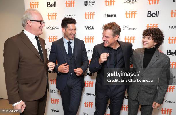 Tracy Letts, Jon Bernthal, Matt Damon, Noah Jupe seen at Twentieth Century Fox FORD V FERRARI Premiere at the Toronto International Film Festival,...